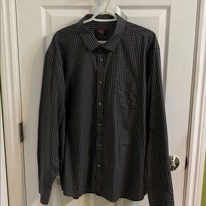 UNTUCKit Mens Button Down Alberdi Grey Shirt XXXL Regular Fit Wrinkle Free Fall